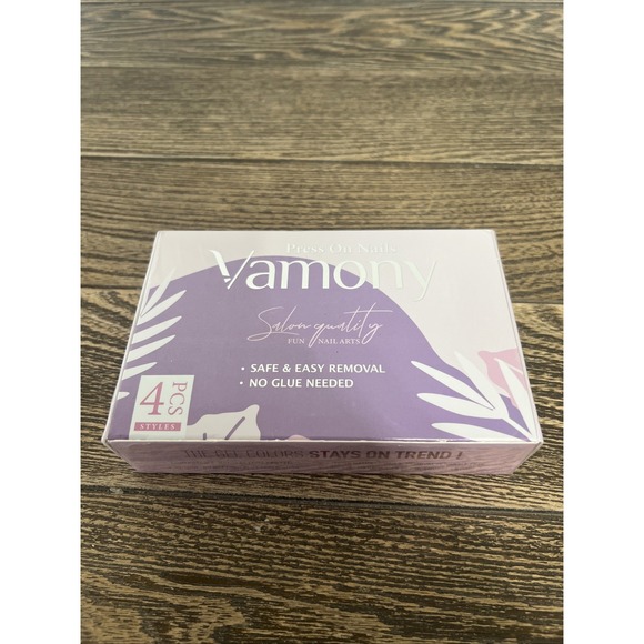 Vamony Press on Nails Salon Quality Fun Nail Art No Glue Needed Safe Easy Remova - Picture 2 of 6